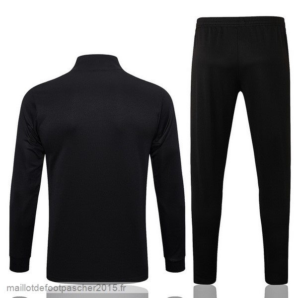 Maillot Foot Achat Ensemble Complet Ensemble longue fermeture éclair vêtements De Sport Allemagne 2022 Noir