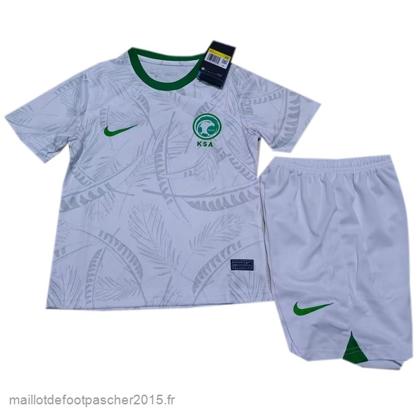 Maillot Foot Achat Domicile Conjunto De Enfant Arabie saoudite 2022 Blanc