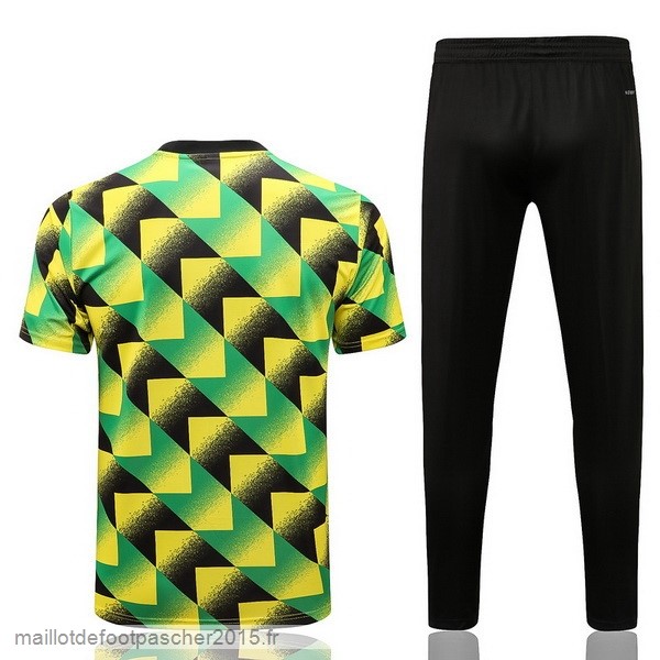 Maillot Foot Achat Entrainement Ensemble Complet Arsenal 2022 2023 Vert Jaune Noir