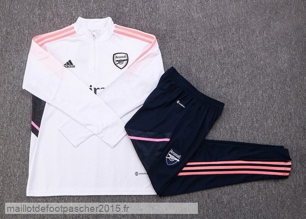 Maillot Foot Achat Survêtements Enfant Arsenal 2022 2023 Blanc I Rose