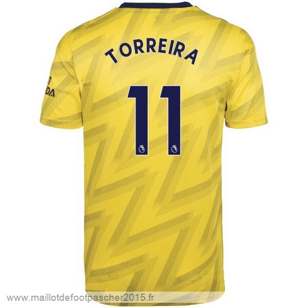 Maillot Foot Achat NO.11 Torreira Exterieur Maillot Arsenal 2019 2020 Jaune