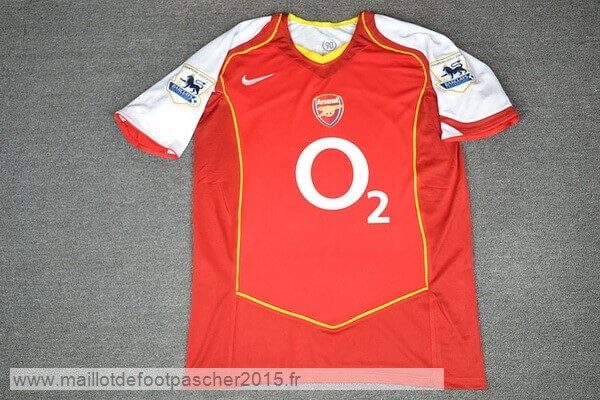 Maillot Foot Achat NO.14 Henry Domicile Maillot Arsenal Rétro 2004 2005 Rouge