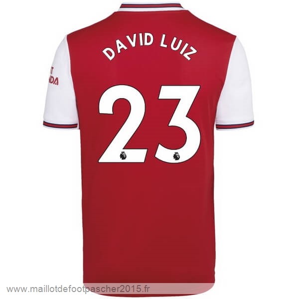 Maillot Foot Achat NO.23 David Luiz Domicile Maillot Arsenal 2019 2020 Rouge