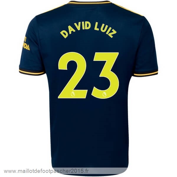 Maillot Foot Achat NO.23 David Luiz Third Maillot Arsenal 2019 2020 Bleu