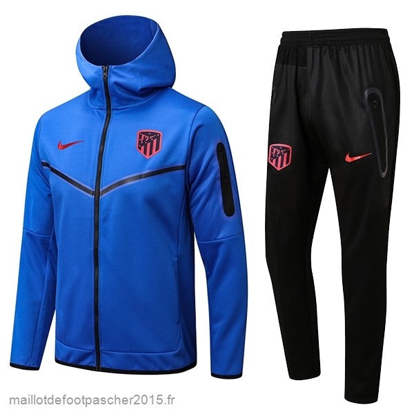 Maillot Foot Achat Sweat Shirt Capuche Atlético Madrid 2022 2023 Bleu Noir