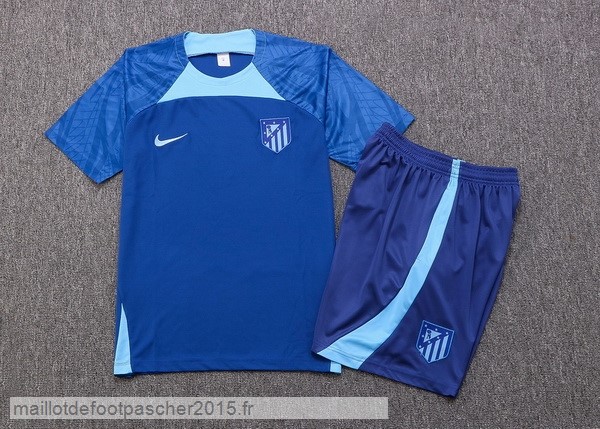 Maillot Foot Achat Entrainement Ensemble Complet Atlético Madrid 2022 2023 I Bleu