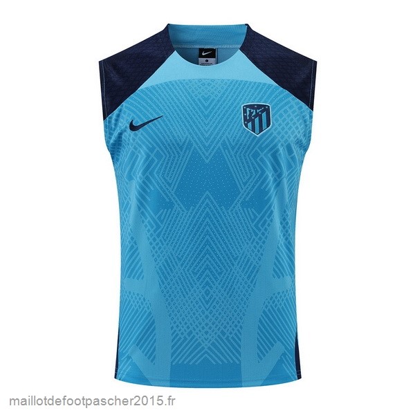 Maillot Foot Achat Entrainement Sans Manches Atlético Madrid 2022 2023 Bleu