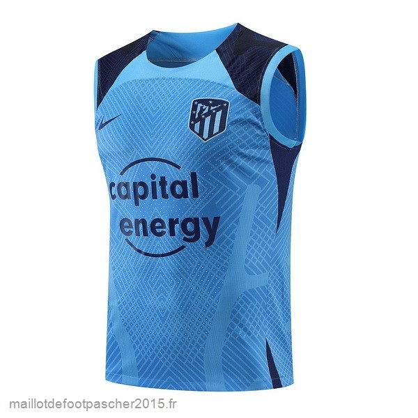 Maillot Foot Achat Entrainement Sans Manches Atlético Madrid 2022 2023 I Bleu