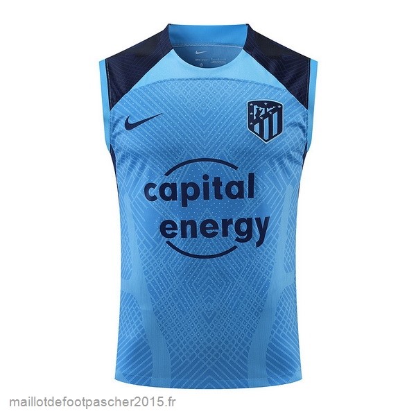 Maillot Foot Achat Entrainement Sans Manches Atlético Madrid 2022 2023 I Bleu