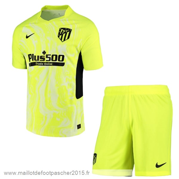 Maillot Foot Achat Third Conjunto De Enfant Atlético Madrid 2020 2021 Vert Fluorescente