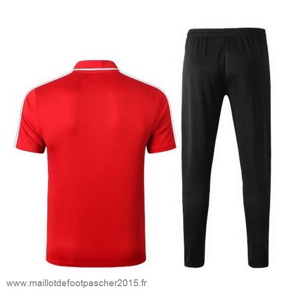 Maillot Foot Achat Ensemble Complet Polo Atlético Madrid 2020 2021 Rouge Noir