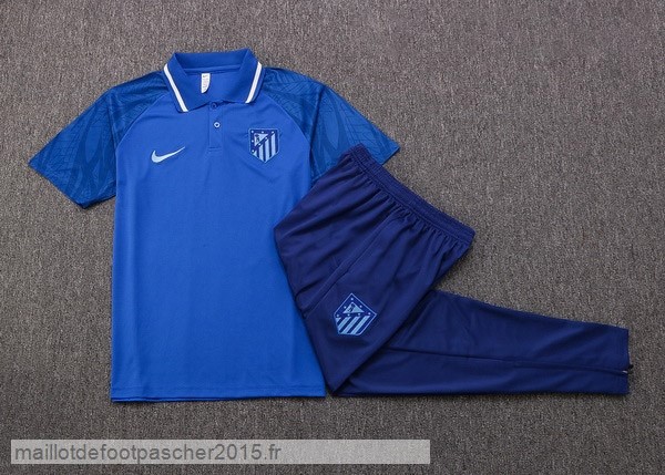 Maillot Foot Achat Ensemble Complet Polo Atlético Madrid 2022 2023 Bleu