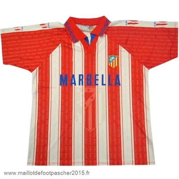 Maillot Foot Achat Domicile Maillot Atlético Madrid Rétro 1995 1996 Rouge