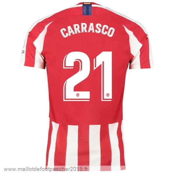 Maillot Foot Achat NO.21 Carrasco Domicile Maillot Atlético Madrid 2019 2020 Rouge