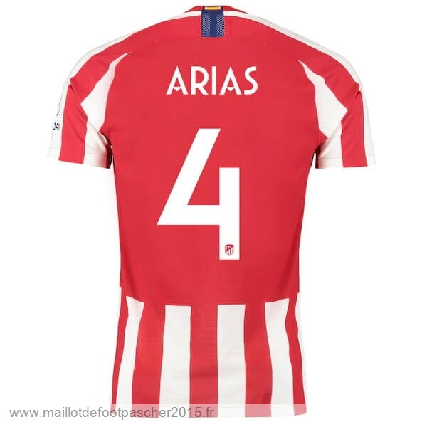 Maillot Foot Achat NO.4 Arias Domicile Maillot Atlético Madrid 2019 2020 Rouge
