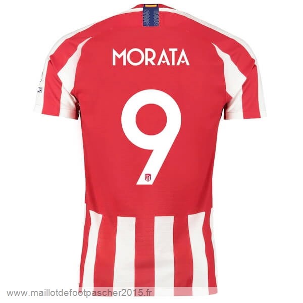 Maillot Foot Achat NO.9 Morata Domicile Maillot Atlético Madrid 2019 2020 Rouge