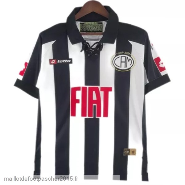 Maillot Foot Achat Domicile Maillot Atlético Mineiro Rétro 2008 Blanc Noir