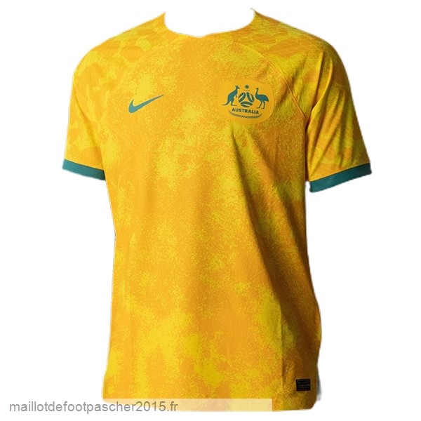 Maillot Foot Achat Thailande Domicile Joueurs Maillot Australie 2022 Jaune