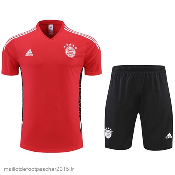 Maillot Foot Achat Entrainement Ensemble Complet Bayern Munich 2022 2023 Rouge I Noir