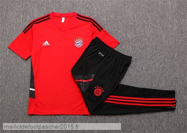 Maillot Foot Achat Entrainement Ensemble Complet Bayern Munich 2022 2023 Rouge Noir