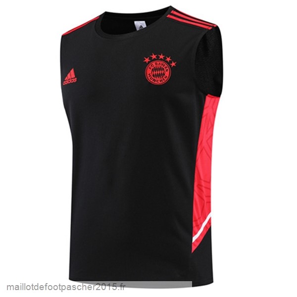 Maillot Foot Achat Entrainement Sans Manches Bayern Munich 2022 2023 Noir II Rouge