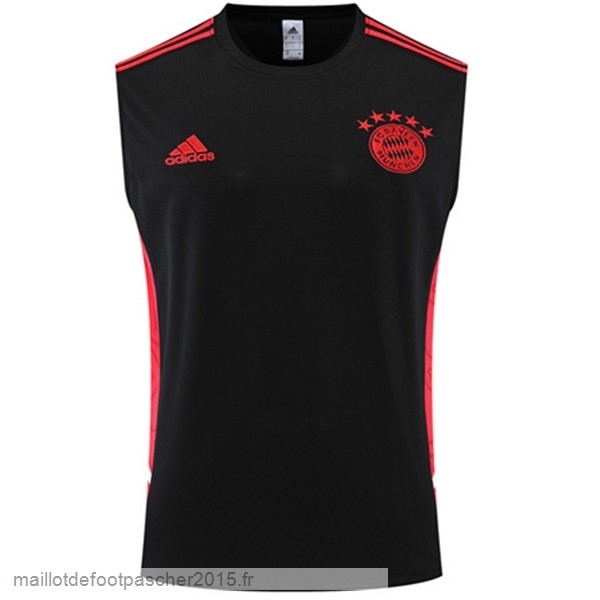 Maillot Foot Achat Entrainement Sans Manches Bayern Munich 2022 2023 Noir II Rouge
