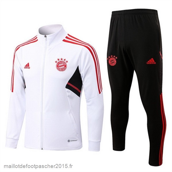 Maillot Foot Achat Survêtements Enfant Bayern Munich 2022 2023 Blanc I Noir