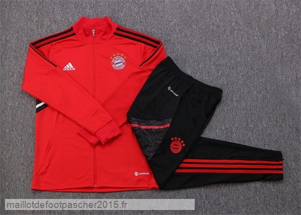 Maillot Foot Achat Survêtements Enfant Bayern Munich 2022 2023 Rouge I Noir