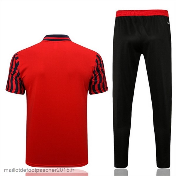 Maillot Foot Achat Ensemble Complet Polo Bayern Munich 2022 2023 Rouge I Noir