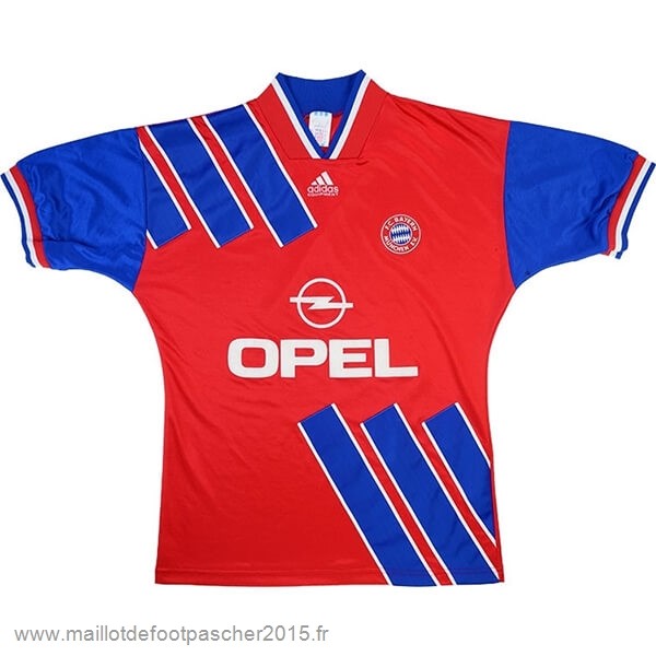 Maillot Foot Achat Domicile Maillot Bayern Munich Rétro 1993 1995 Bleu Rouge