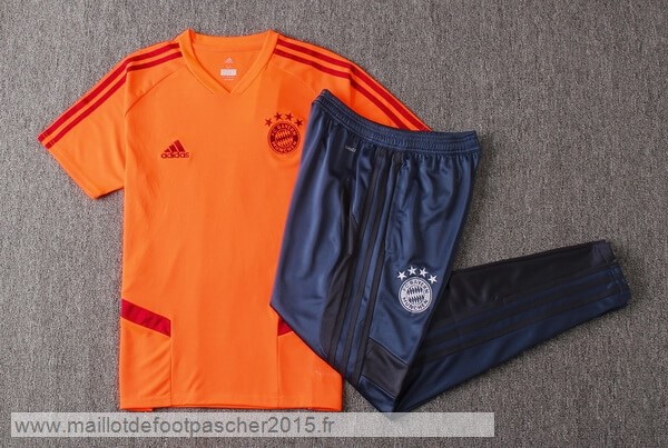Maillot Foot Achat Entrainement Conjunto Completo Bayern Munich 2019 2020 Orange Bleu