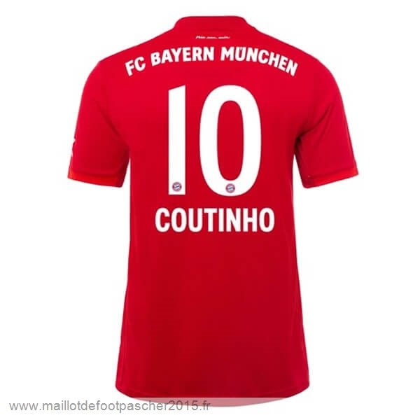 Maillot Foot Achat NO.10 Coutinho Domicile Maillot Bayern Munich 2019 2020 Rouge