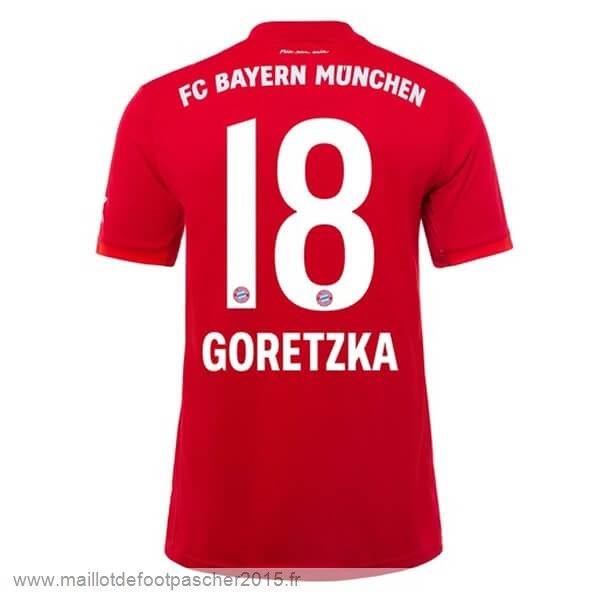 Maillot Foot Achat NO.18 Goretzka Domicile Maillot Bayern Munich 2019 2020 Rouge