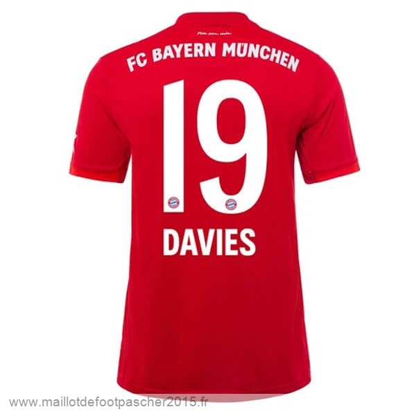 Maillot Foot Achat NO.19 Davies Domicile Maillot Bayern Munich 2019 2020 Rouge