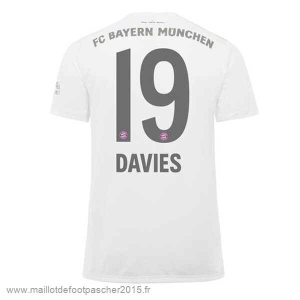 Maillot Foot Achat NO.19 Davies Exterieur Maillot Bayern Munich 2019 2020 Blanc