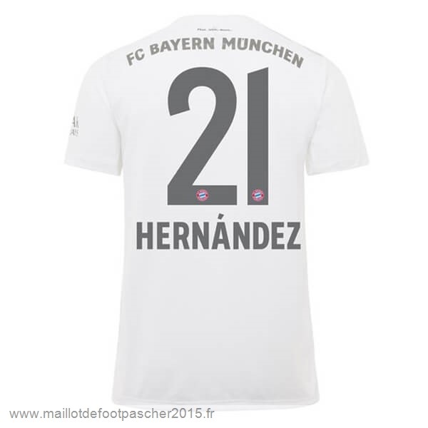 Maillot Foot Achat NO.21 Hernández Exterieur Maillot Bayern Munich 2019 2020 Blanc