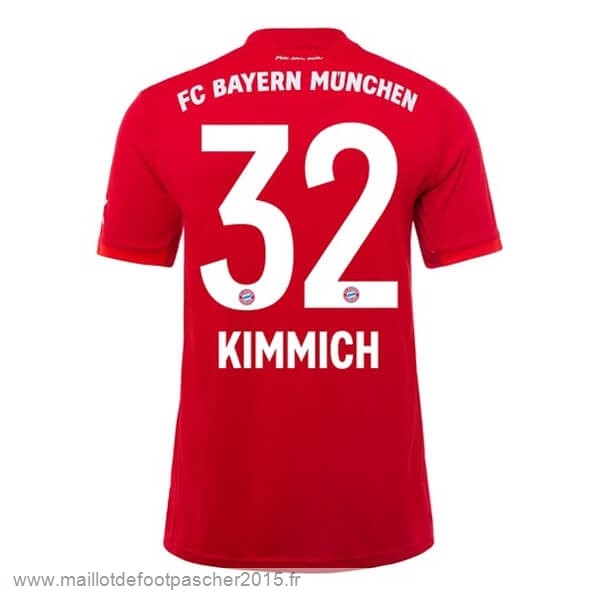 Maillot Foot Achat NO.32 Kimmich Domicile Maillot Bayern Munich 2019 2020 Rouge