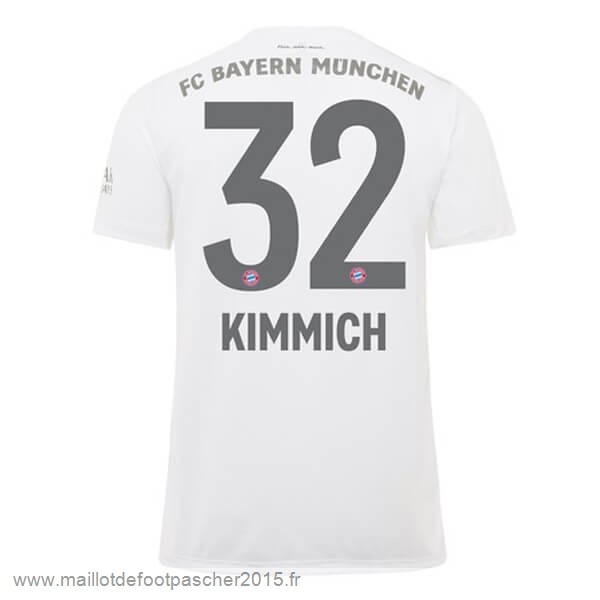 Maillot Foot Achat NO.32 Kimmich Exterieur Maillot Bayern Munich 2019 2020 Blanc