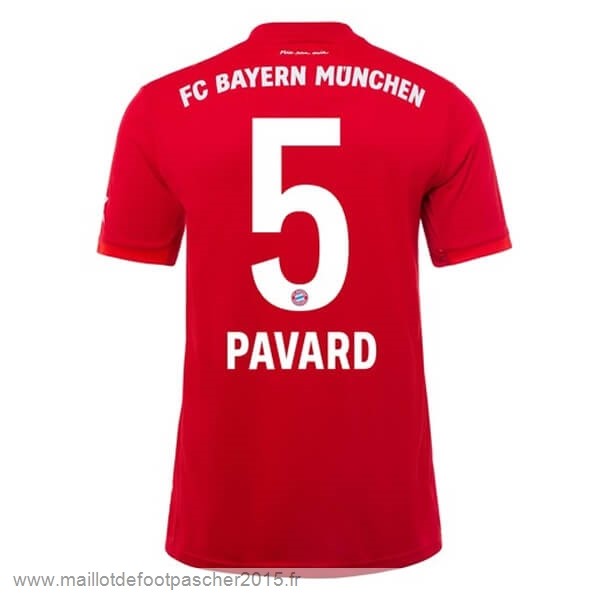 Maillot Foot Achat NO.5 Pavard Domicile Maillot Bayern Munich 2019 2020 Rouge