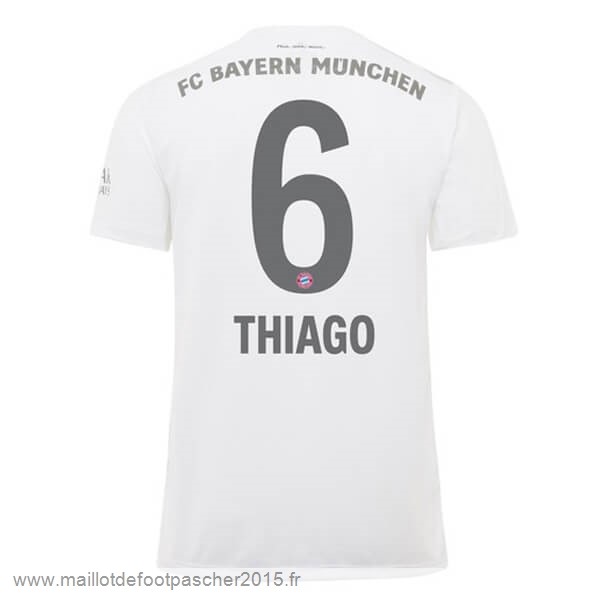 Maillot Foot Achat NO.6 Thiago Exterieur Maillot Bayern Munich 2019 2020 Blanc
