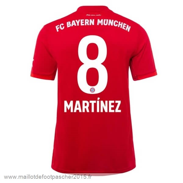 Maillot Foot Achat NO.8 Martinez Domicile Maillot Bayern Munich 2019 2020 Rouge