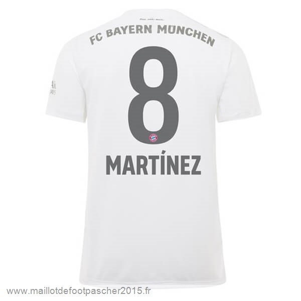 Maillot Foot Achat NO.8 Martinez Exterieur Maillot Bayern Munich 2019 2020 Blanc