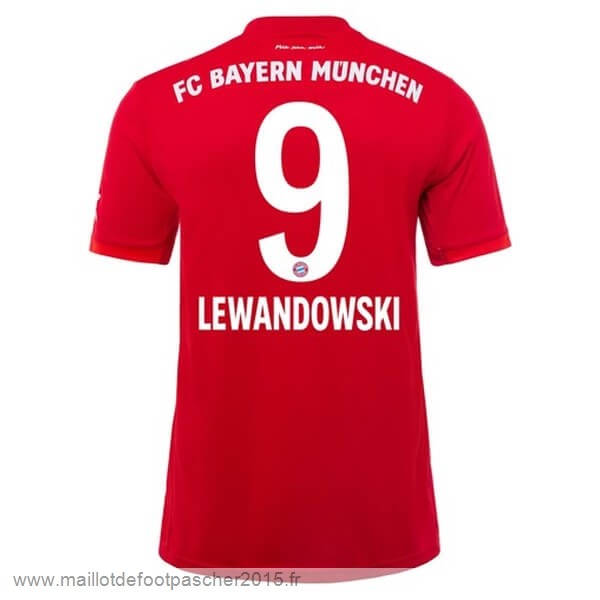 Maillot Foot Achat NO.9 Lewandowski Domicile Maillot Bayern Munich 2019 2020 Rouge