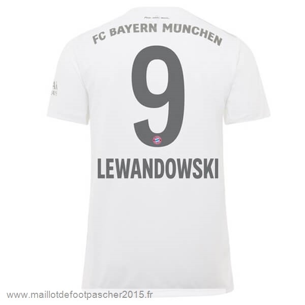 Maillot Foot Achat NO.9 Lewandowski Exterieur Maillot Bayern Munich 2019 2020 Blanc