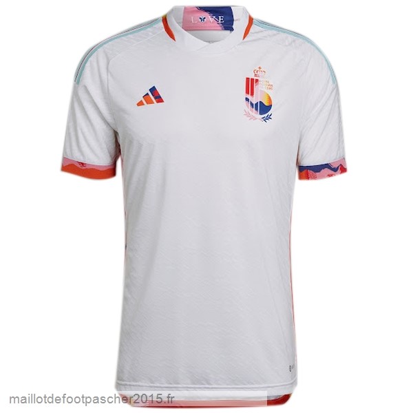 Maillot Foot Achat Thailande Joueurs Exterieur Maillot Belgique 2022 Blanc