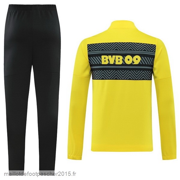 Maillot Foot Achat Survêtements Borussia Dortmund 2022 2023 Noir Jaune