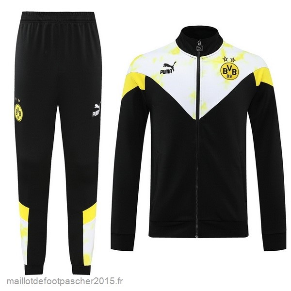 Maillot Foot Achat Survêtements Borussia Dortmund 2022 2023 Noir Jaune Blanc