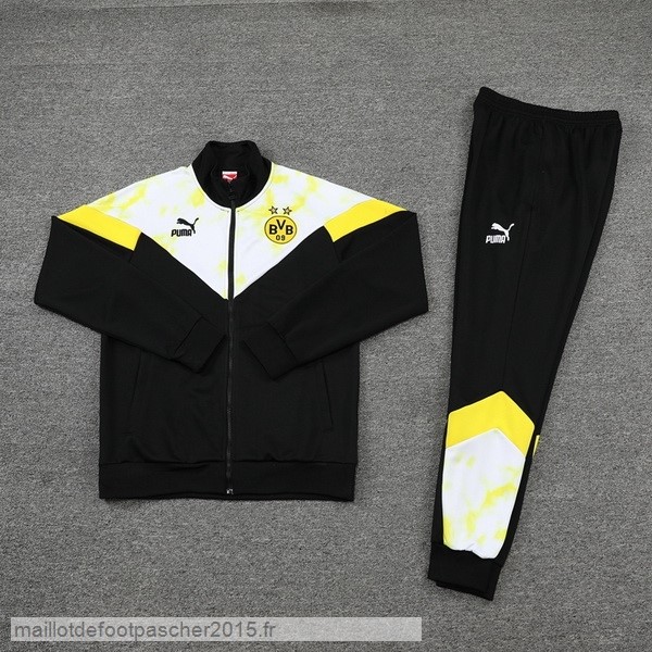 Maillot Foot Achat Survêtements Borussia Dortmund 2022 2023 Noir Jaune Blanc