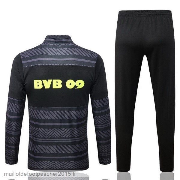Maillot Foot Achat Survêtements Borussia Dortmund 2022 2023 Noir Jaune Gris