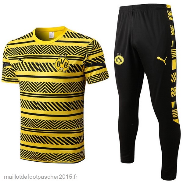 Maillot Foot Achat Entrainement Ensemble Complet Borussia Dortmund 2022 2023 Jaune I Noir